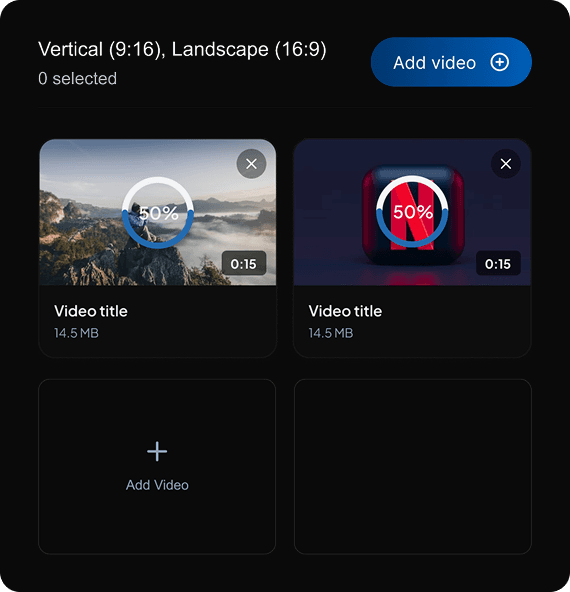 Upload the creative campaign workflow preview